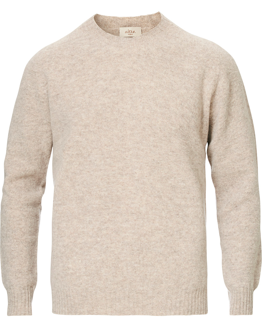 Herre | Gensere | Altea | Shetland Crew Neck Sweater Sand