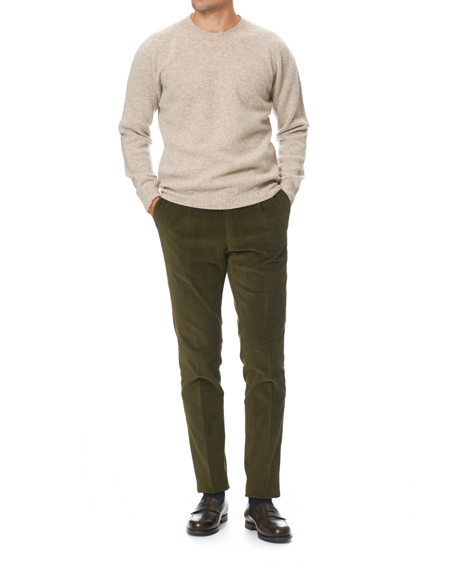 Herre | Gensere | Altea | Shetland Crew Neck Sweater Sand