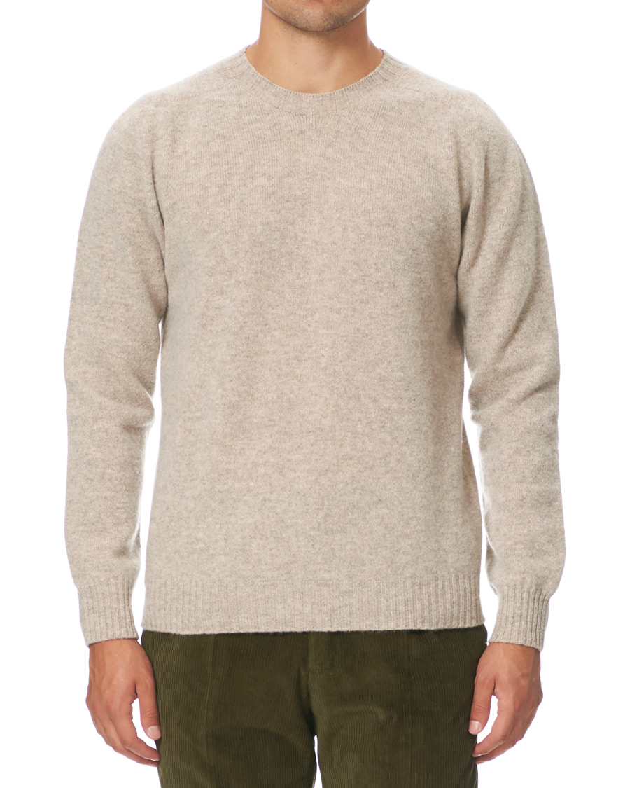 Herre | Gensere | Altea | Shetland Crew Neck Sweater Sand