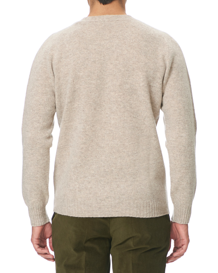 Herre | Gensere | Altea | Shetland Crew Neck Sweater Sand