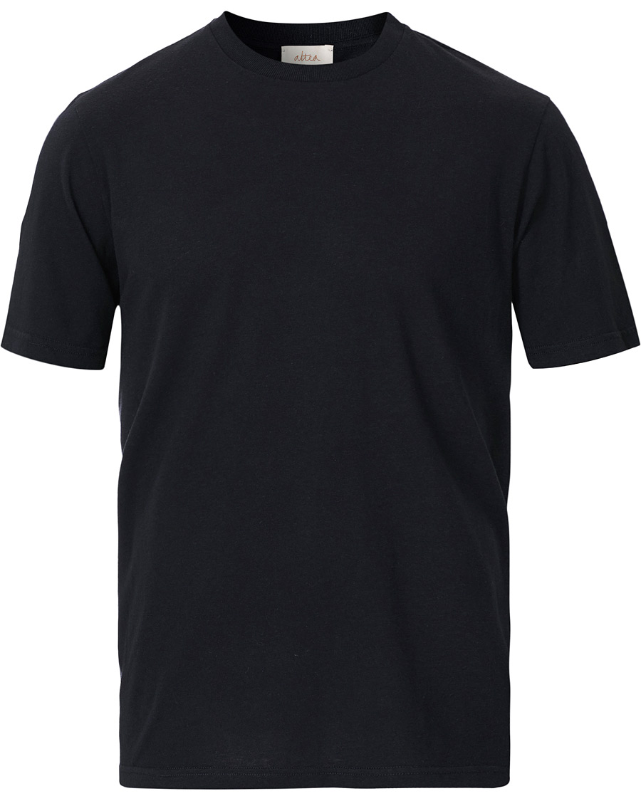 Herre | T-Shirts | Altea | Cashmere Short Sleeve T-Shirt Navy
