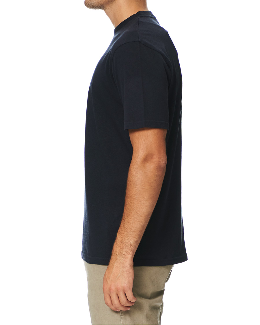 Herre | T-Shirts | Altea | Cashmere Short Sleeve T-Shirt Navy