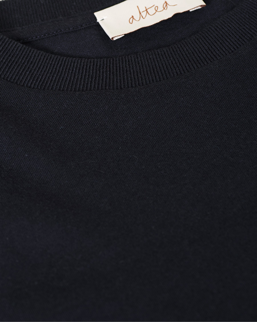 Herre | T-Shirts | Altea | Cashmere Short Sleeve T-Shirt Navy