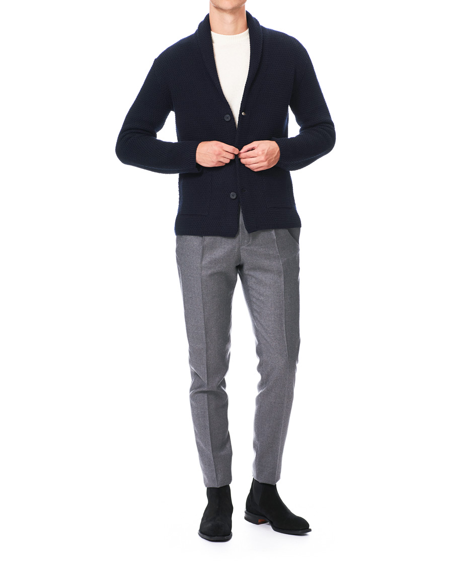 Herre | Gensere | Altea | Shawl Collar Cardigan Navy