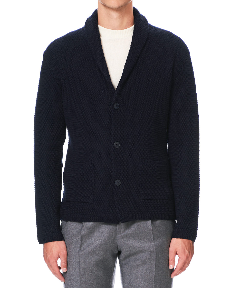Herre | Gensere | Altea | Shawl Collar Cardigan Navy