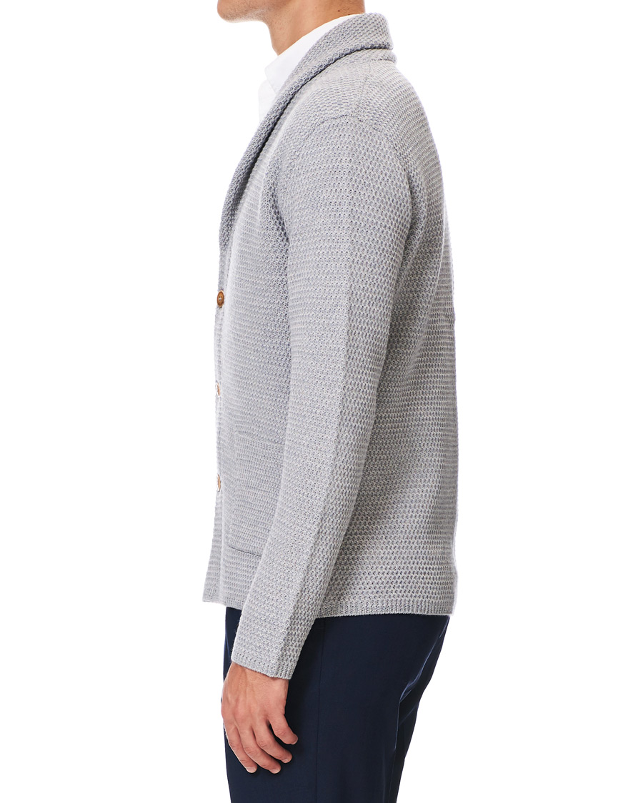 Herre | Gensere | Altea | Shawl Collar Cardigan Grey Melange