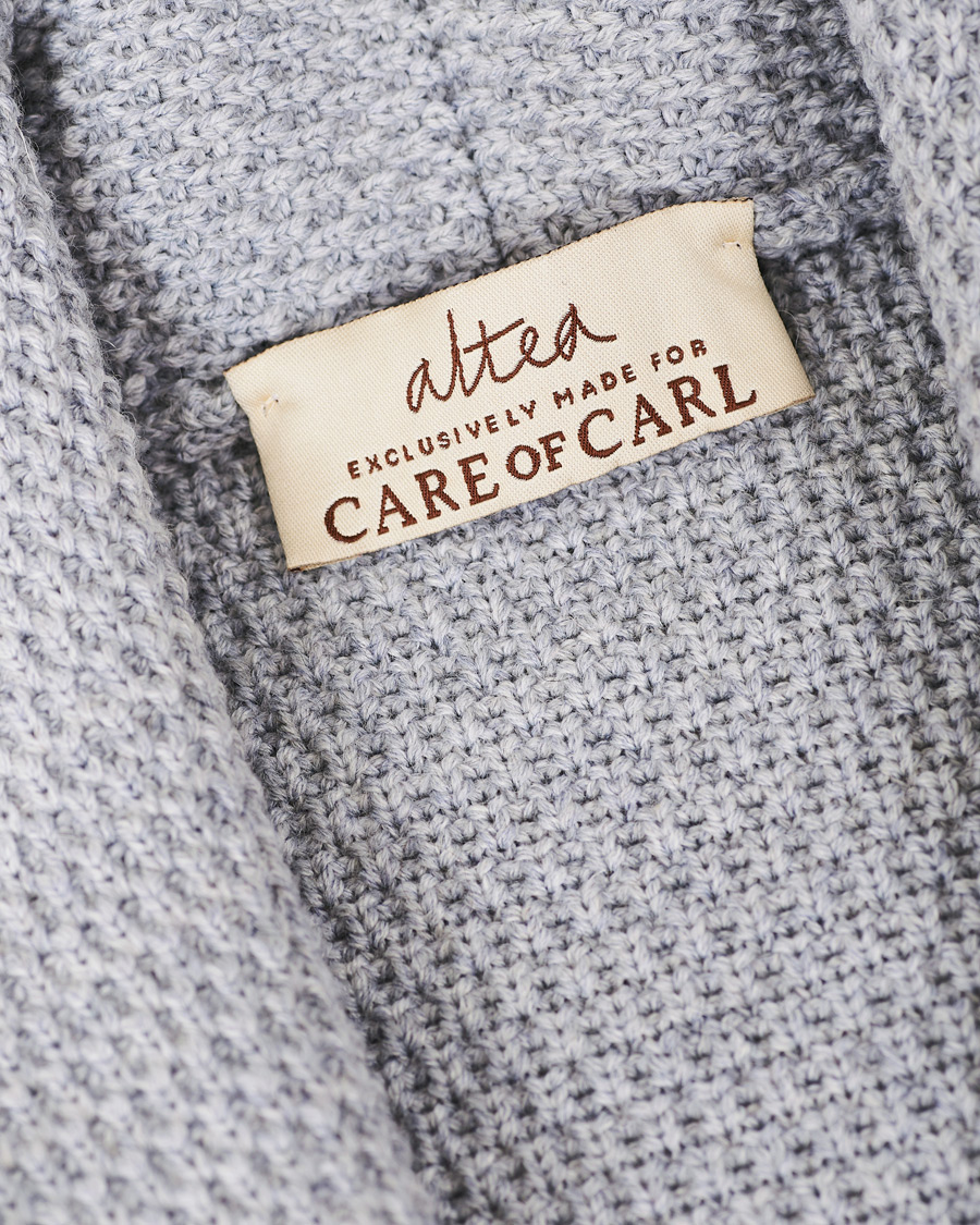 Herre | Gensere | Altea | Shawl Collar Cardigan Grey Melange