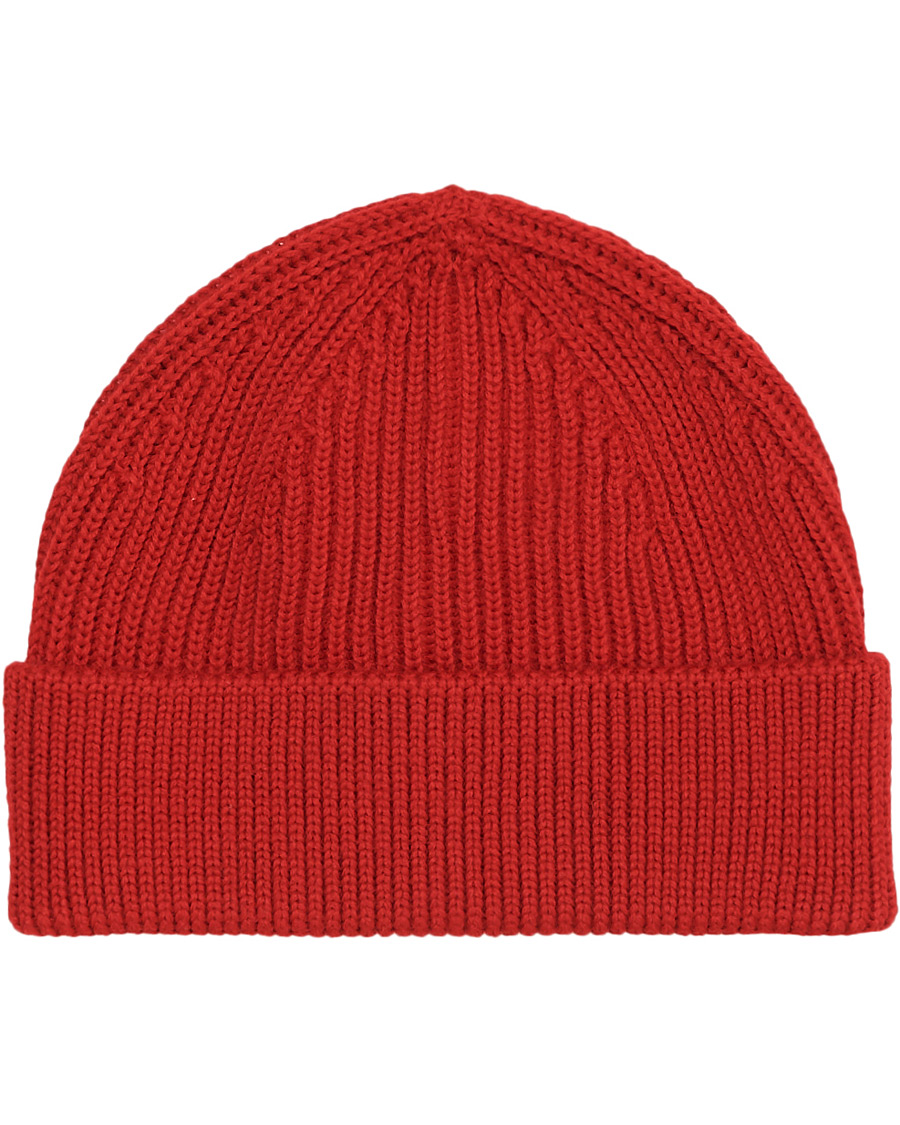 Herre | Andersen-Andersen Merino Wool Rib Beanie Classic Red | Andersen-Andersen | Merino Wool Rib Beanie Classic Red
