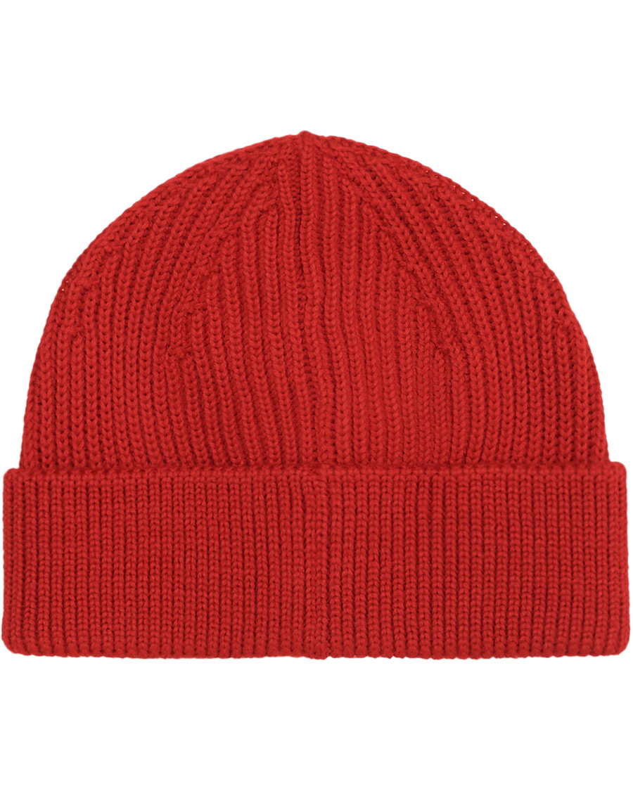 Herre | Andersen-Andersen Merino Wool Rib Beanie Classic Red | Andersen-Andersen | Merino Wool Rib Beanie Classic Red