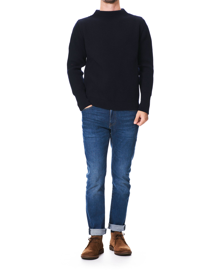 Herre | Gensere | Andersen-Andersen | Navy Crewneck Navy Blue