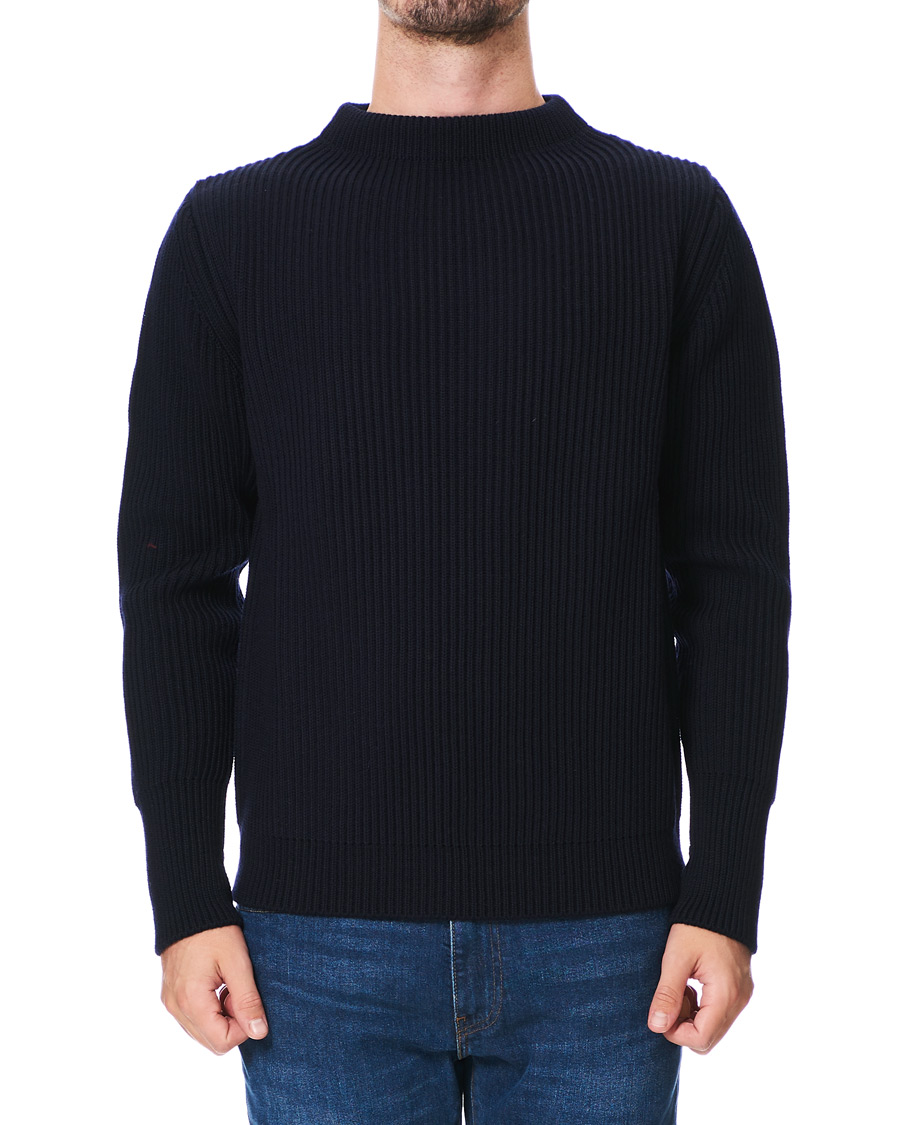 Herre | Gensere | Andersen-Andersen | Navy Crewneck Navy Blue