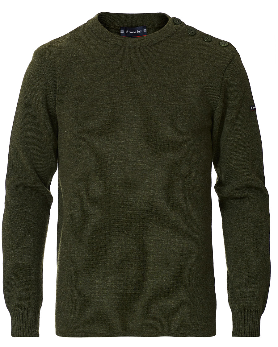 Herre | Gensere | Armor-lux | Fouesnant Classic Sweater Dark Green