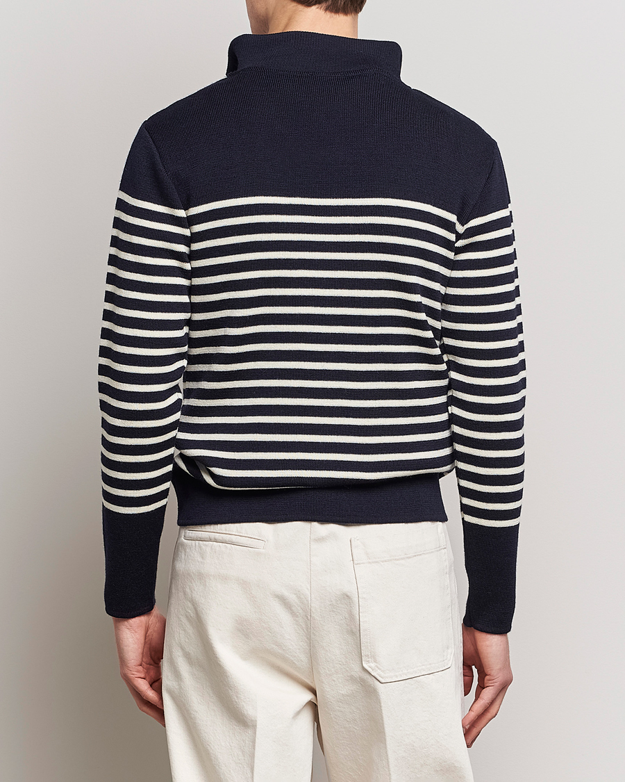 Herre | Gensere | Armor-lux | Camioneur Wool Half Zip Navy/Nature