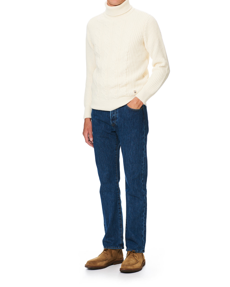 Herre | Gensere | Armor-lux | Soft Cable Turtleneck Sweater Nature