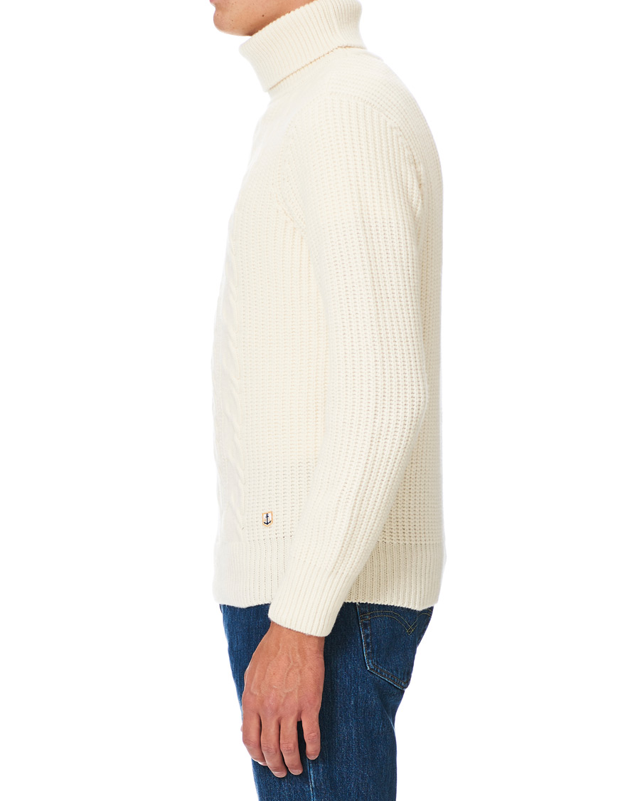 Herre | Gensere | Armor-lux | Soft Cable Turtleneck Sweater Nature