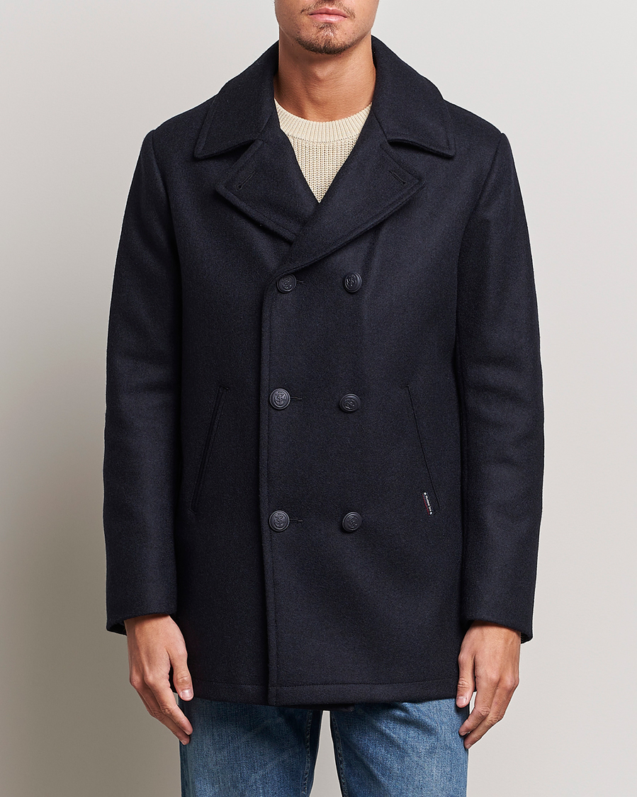 Herre | Høstjakker | Armor-lux | Kermor Wool Peacoat Navy