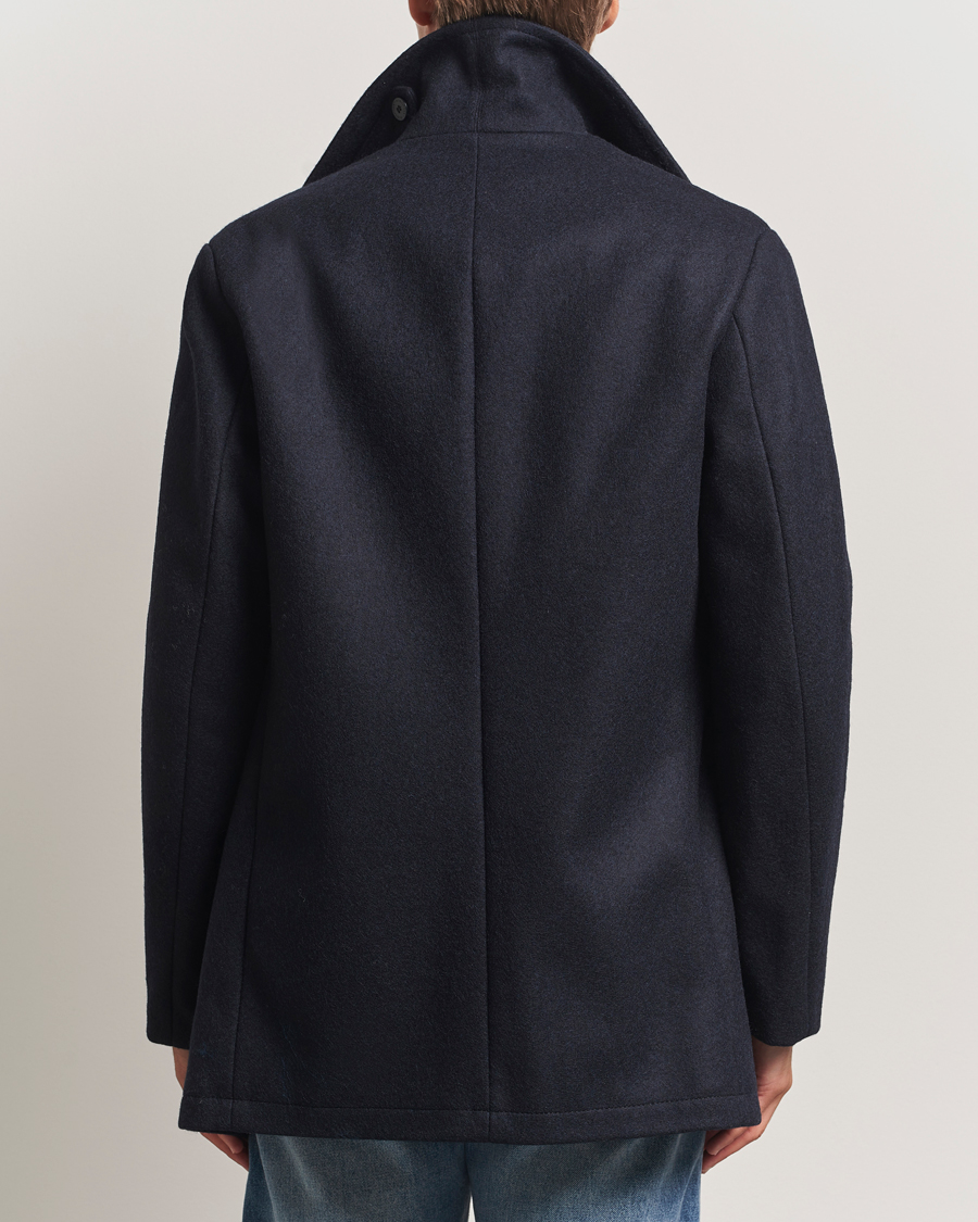Herre | Jakker | Armor-lux | Kermor Wool Peacoat Navy