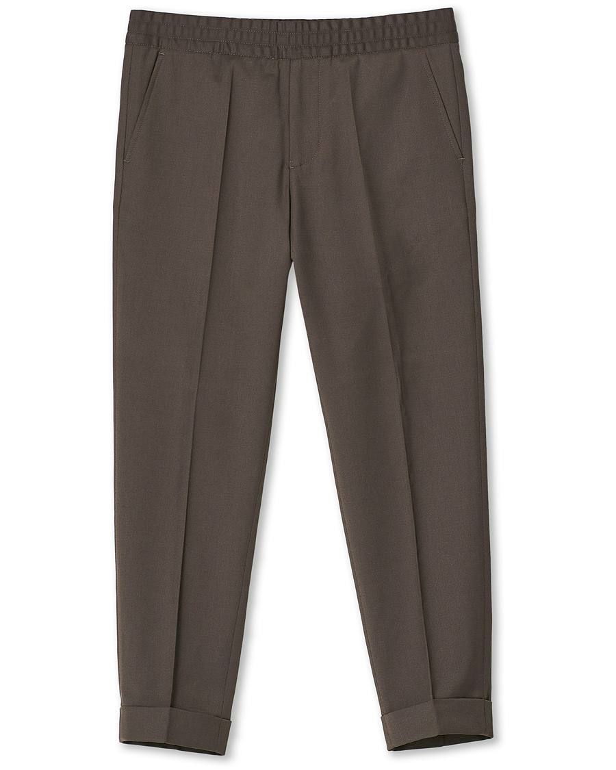 Herre | Bukser | Filippa K | Terry Gabardine Cropt Turn Up Trousers Taupe