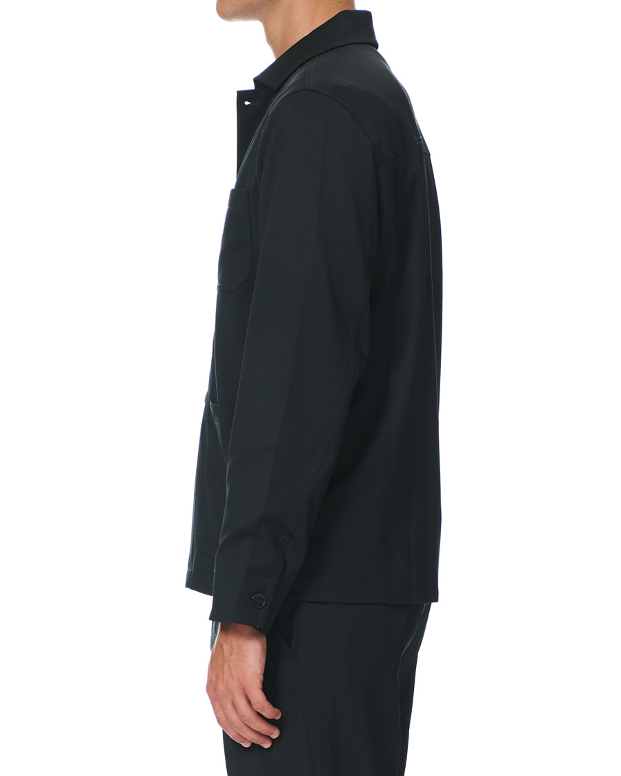 Herre | Skjorter | Filippa K | Louis Gabardine Jacket Dark Spruce