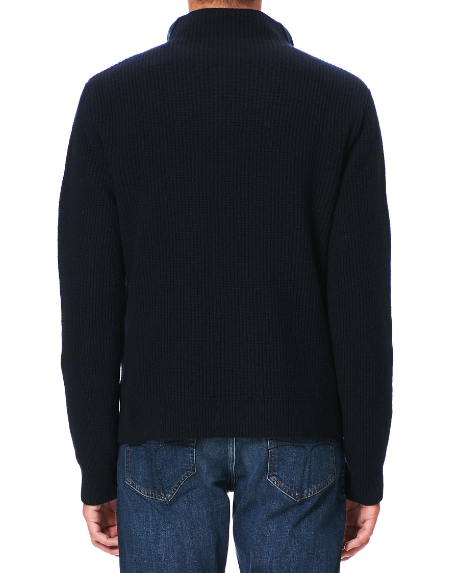 Herre | Gensere | Filippa K | Harrod Zip Wool/Cashmere Sweater Navy