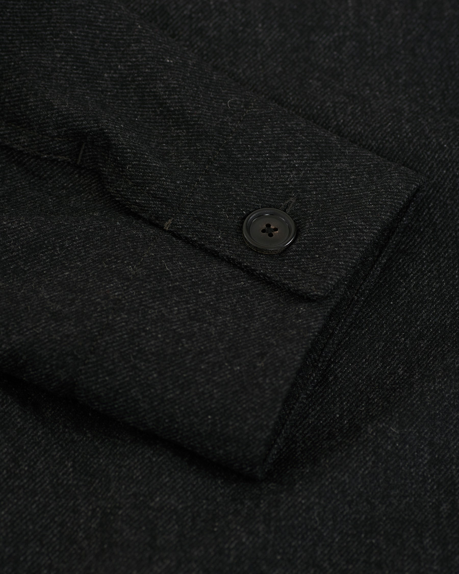 Herre | Skjorter | Filippa K | Louis Flannel Jacket Dark Grey Melange
