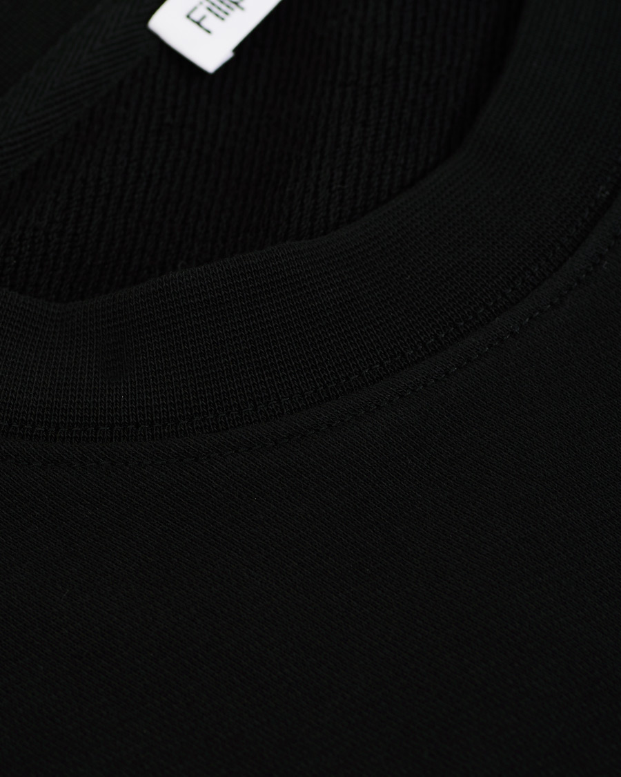 Herre | Gensere | Filippa K | Gustaf Cotton Sweatshirt Black