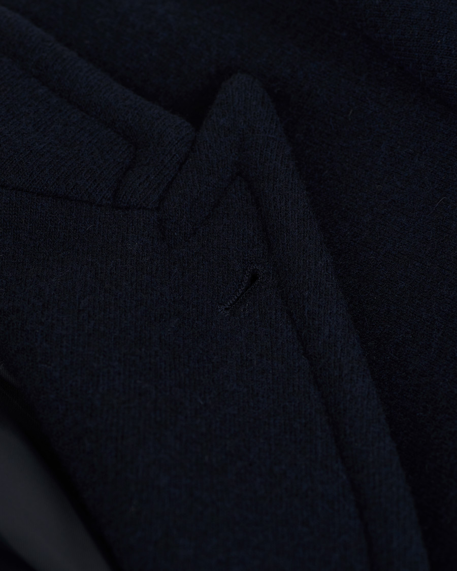 Herre | Jakker | Barena | Soft Double Breasted Wool Coat Navy