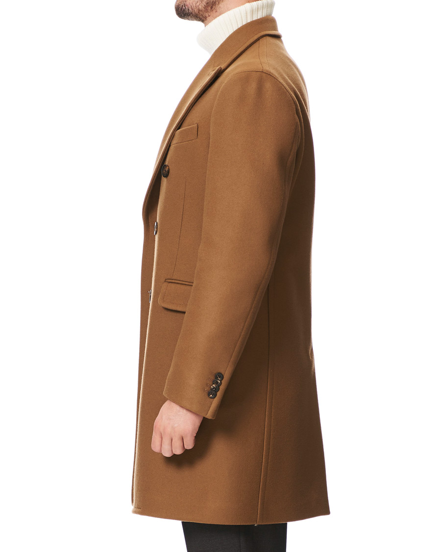 Herre | Jakker | Boglioli | Double Breasted Wool Coat Brown