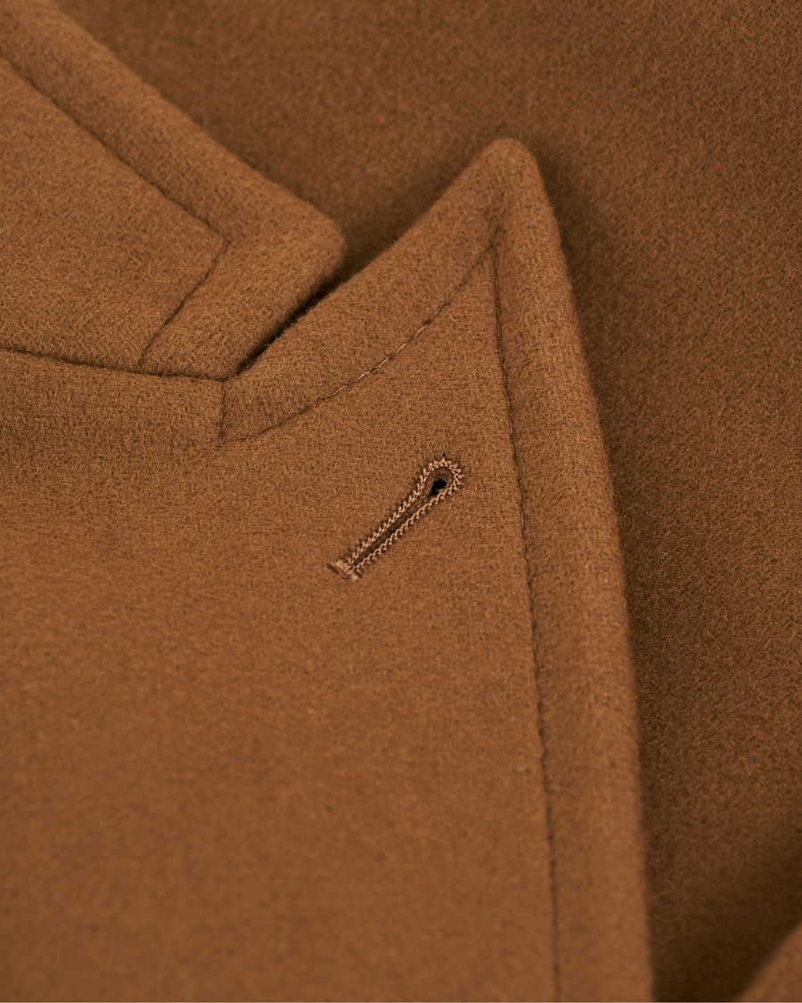 Herre | Jakker | Boglioli | Double Breasted Wool Coat Brown