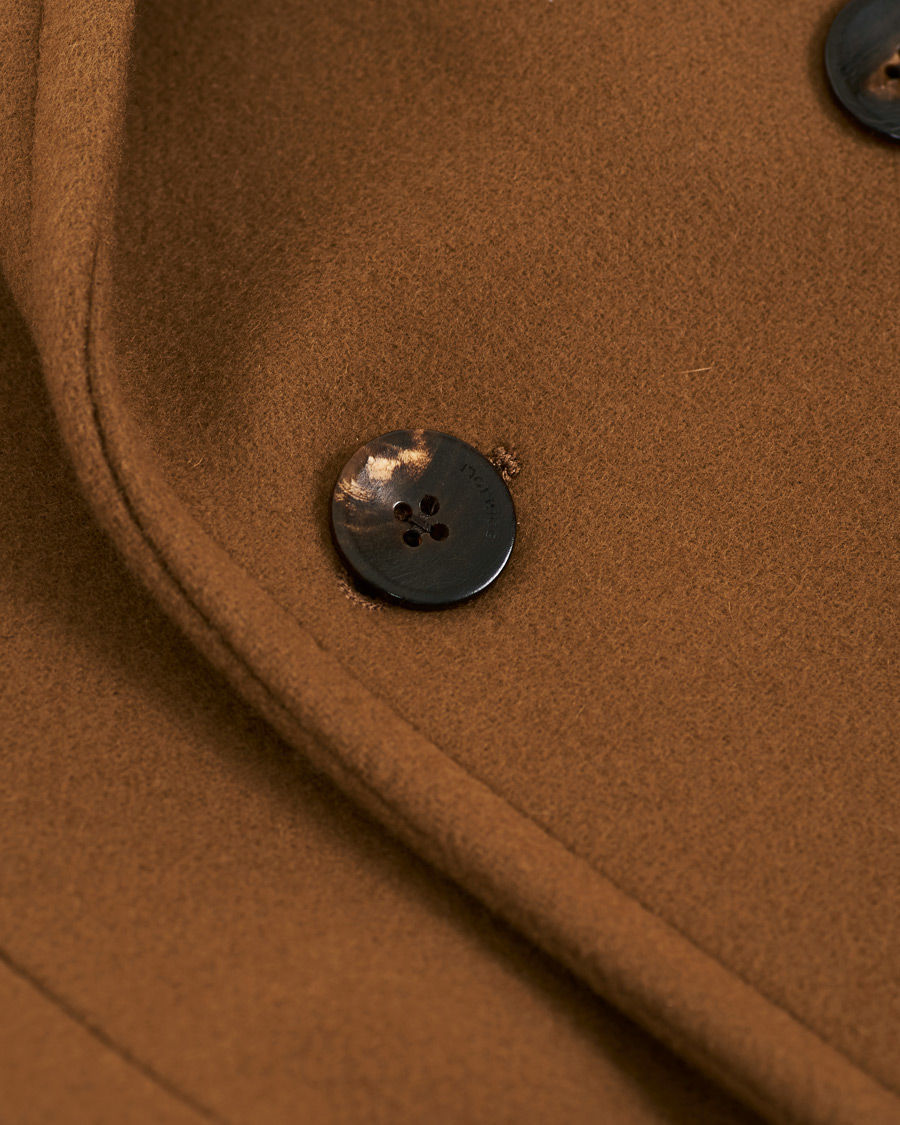 Herre | Jakker | Boglioli | Double Breasted Wool Coat Brown