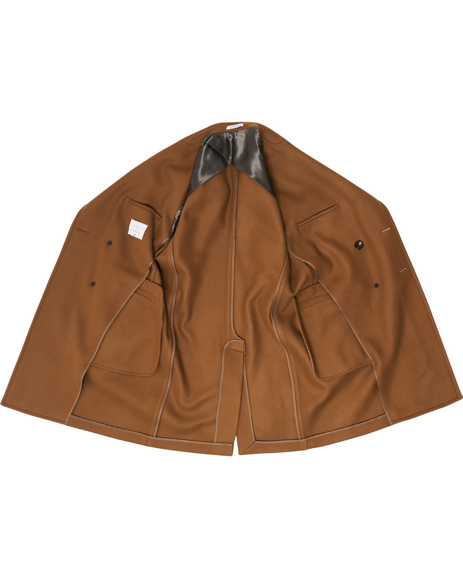 Herre | Jakker | Boglioli | Double Breasted Wool Coat Brown