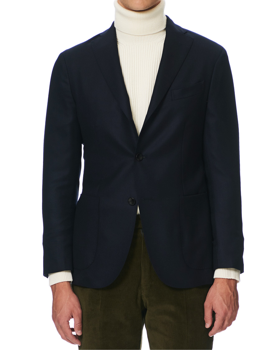 Herre | Dressjakker | Boglioli | K Jacket Wool Hopsack Blazer Navy