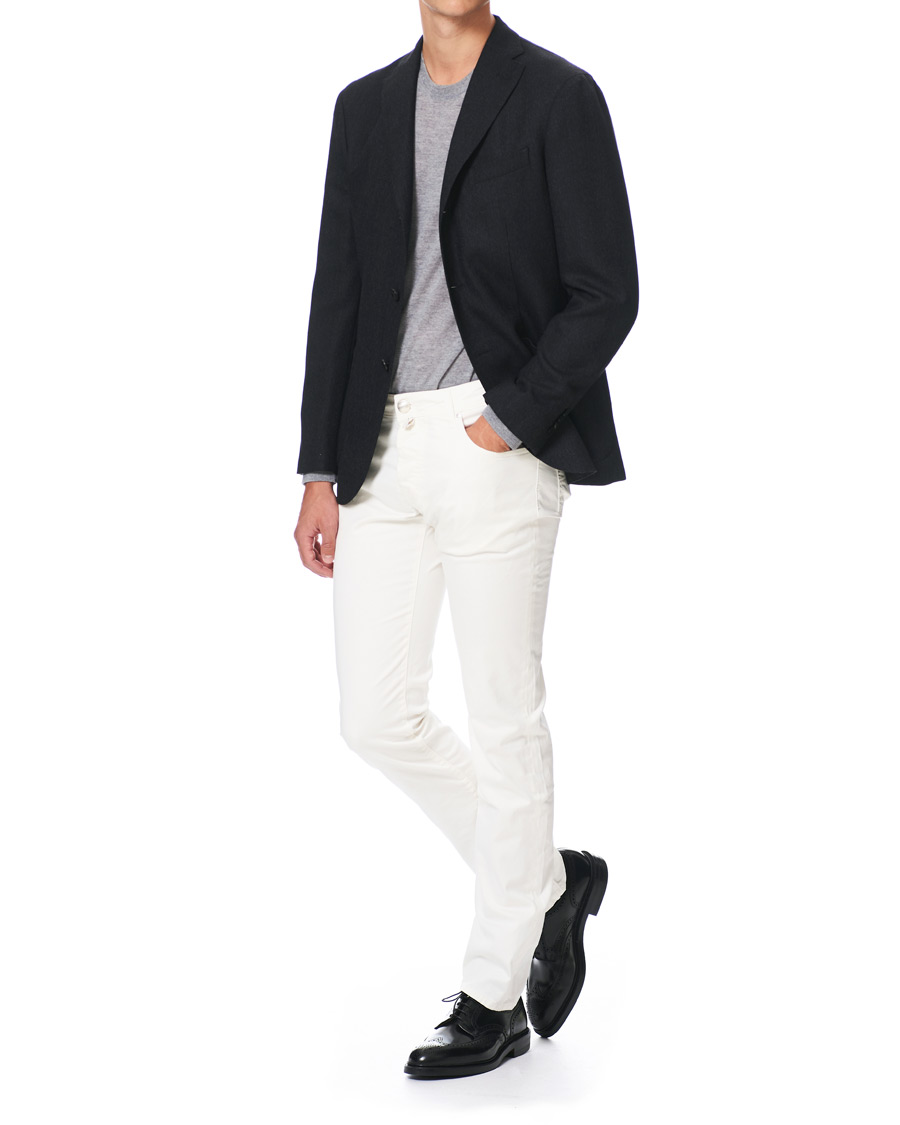 Herre | Dressjakker | Boglioli | K Jacket Hopsack Blazer Charcoal