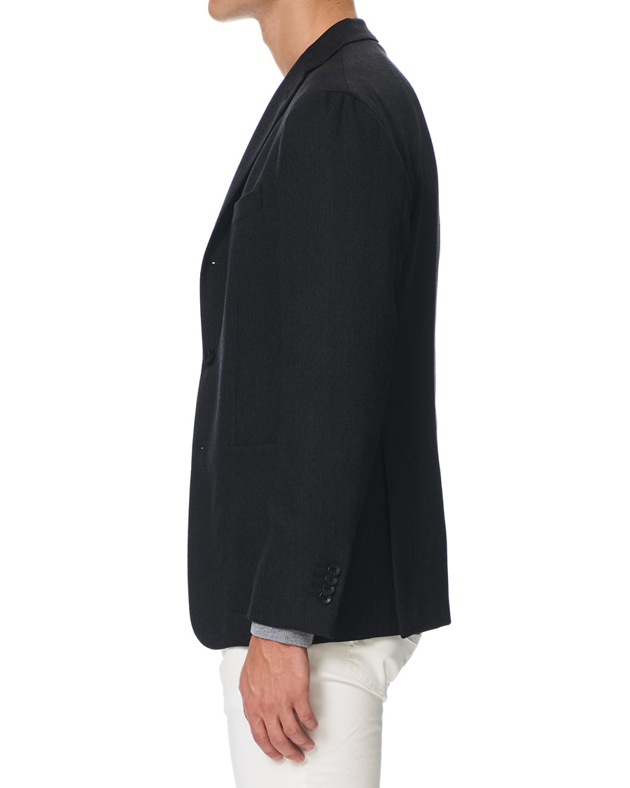 Herre | Dressjakker | Boglioli | K Jacket Hopsack Blazer Charcoal