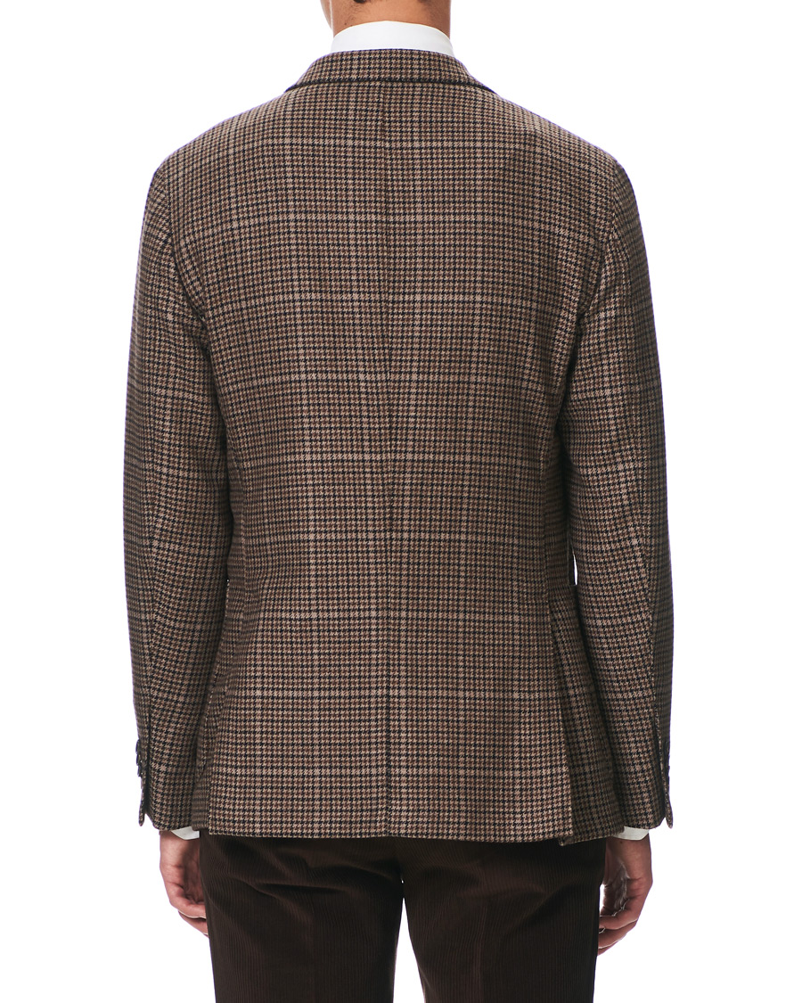 Herre | Dressjakker | Boglioli | K Jacket Houndstooth Blazer Brown
