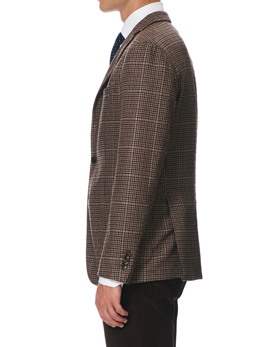 Herre | Dressjakker | Boglioli | K Jacket Houndstooth Blazer Brown