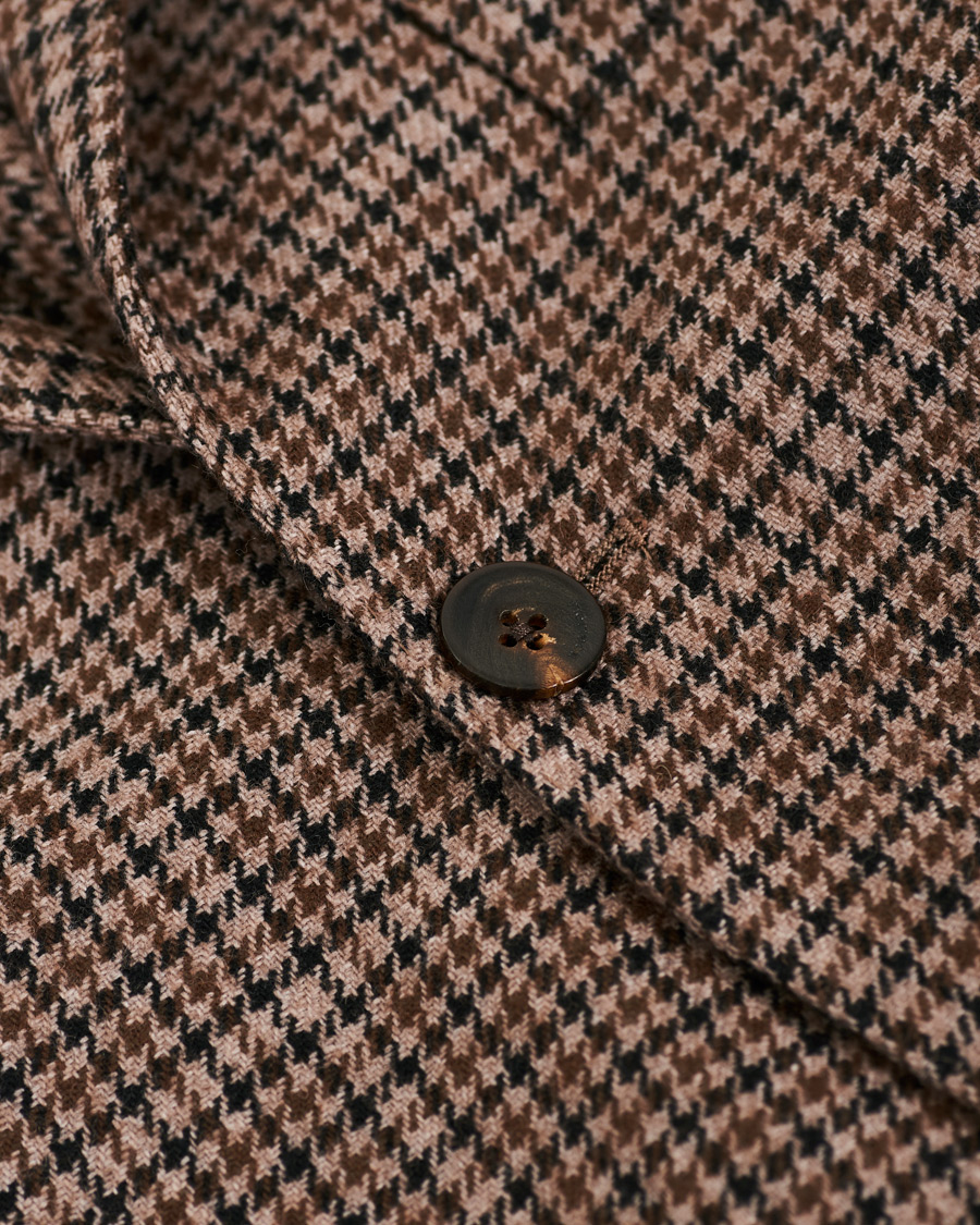Herre | Dressjakker | Boglioli | K Jacket Houndstooth Blazer Brown