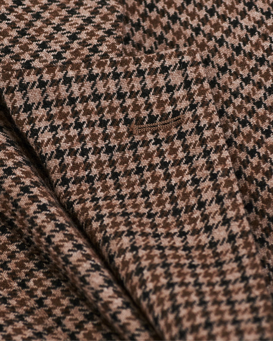 Herre | Dressjakker | Boglioli | K Jacket Houndstooth Blazer Brown