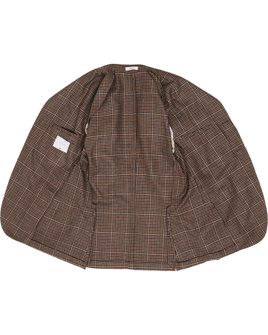 Herre | Dressjakker | Boglioli | K Jacket Houndstooth Blazer Brown