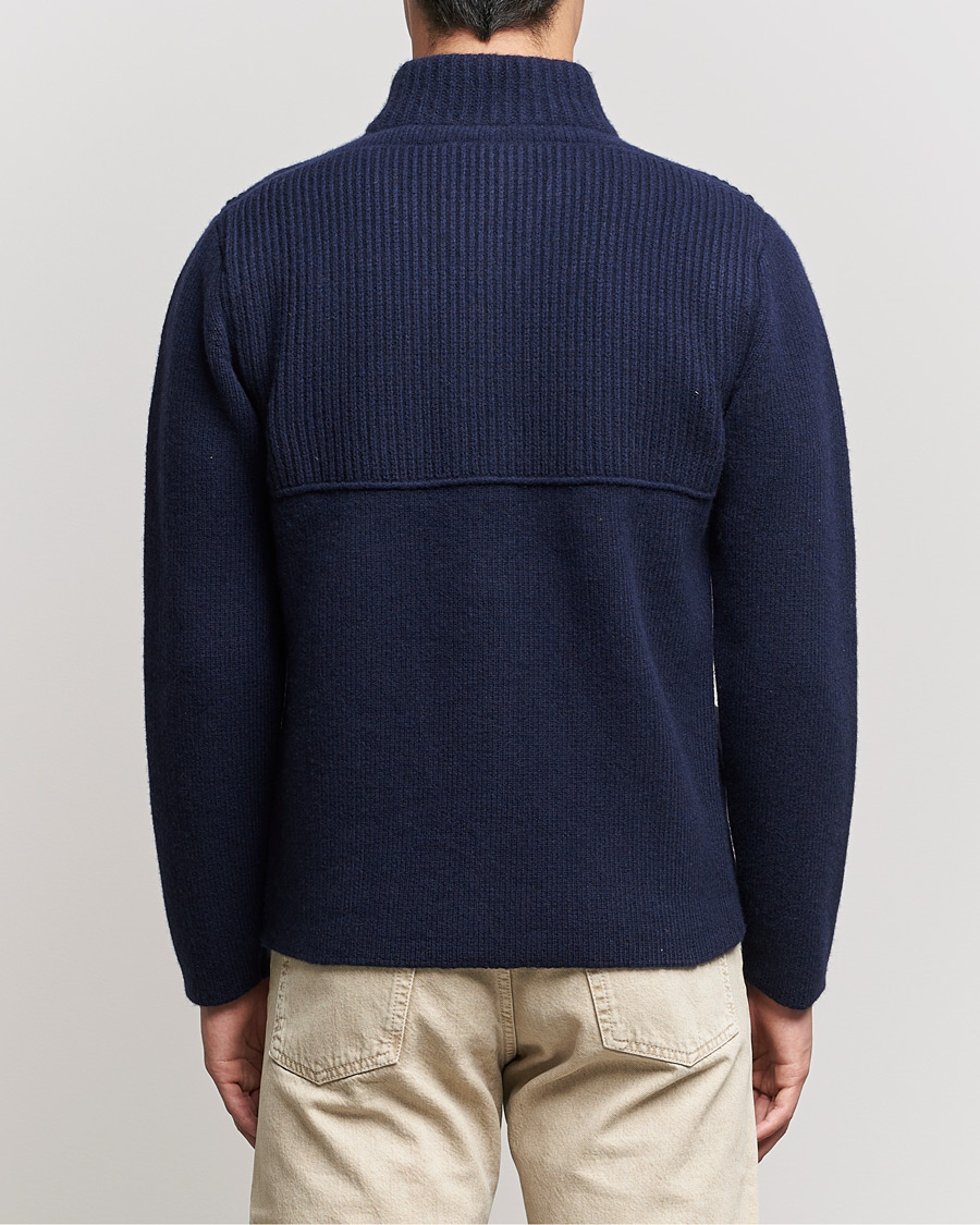 Herre | Gensere | Inis Meáin | Heavy Wool Cardigan Navy