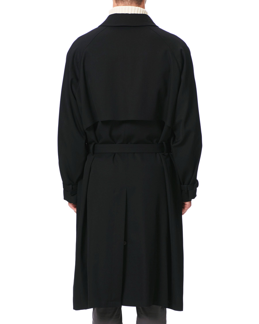 Herre | Jakker | Camoshita | Belted Wool Coat Classic Black