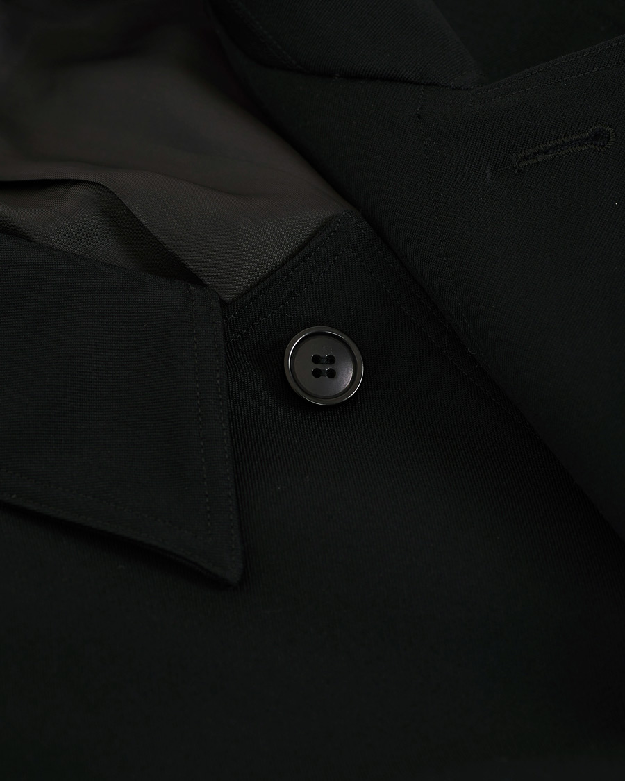 Herre | Jakker | Camoshita | Belted Wool Coat Classic Black