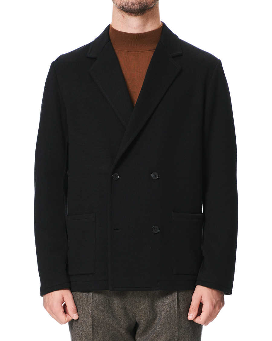 Herre | Dressjakker | Camoshita | Knitted Cardigan Blazer Navy