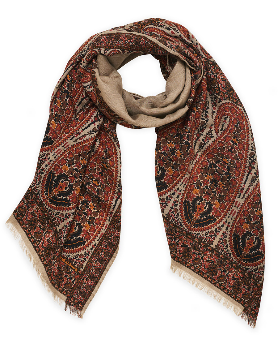 Herre | Etro Cashmere Blend Paisley Scarf Beige | Etro | Cashmere Blend Paisley Scarf Beige