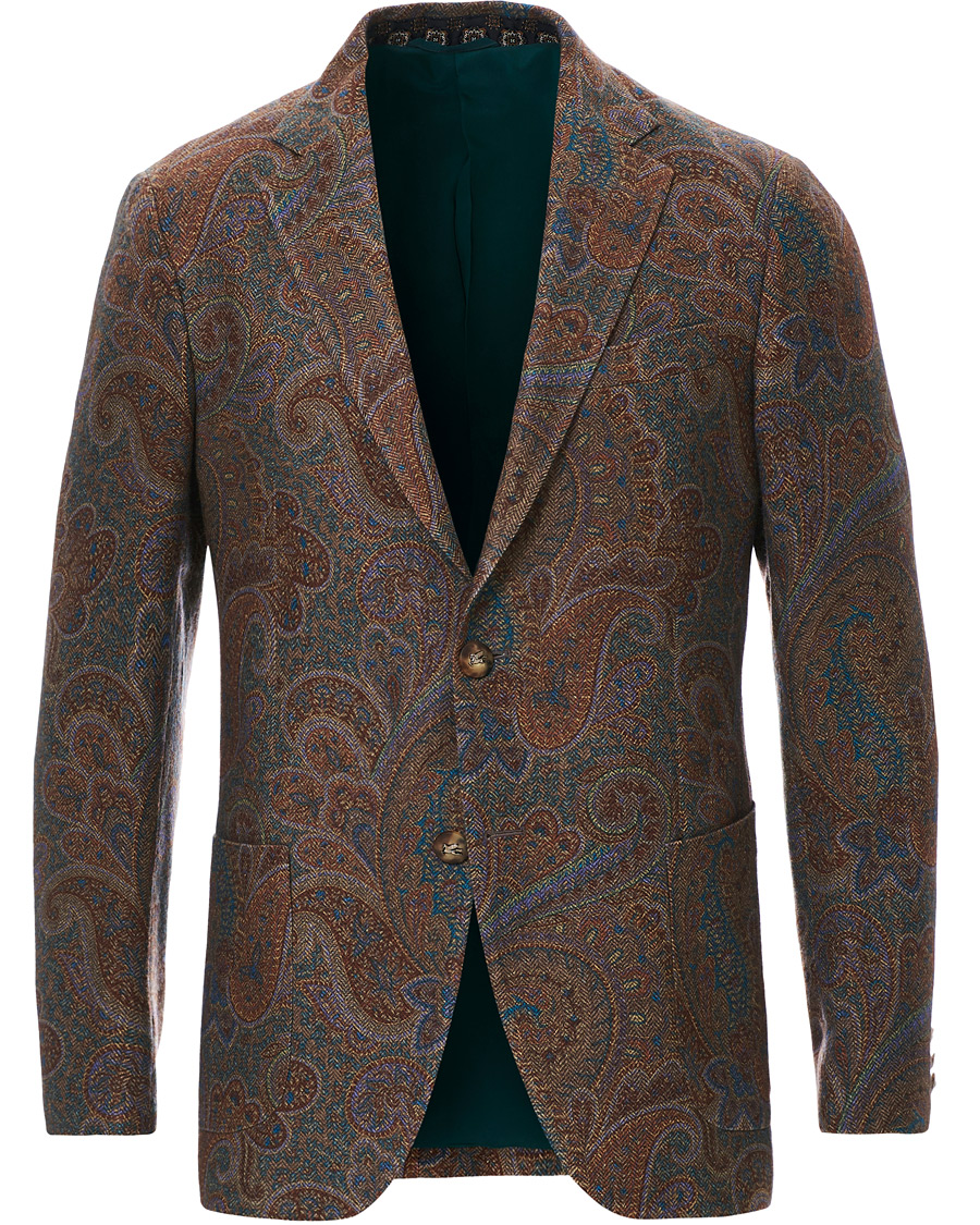 Herre | Dressjakker | Etro | Cashmere Paisley Blazer Brown