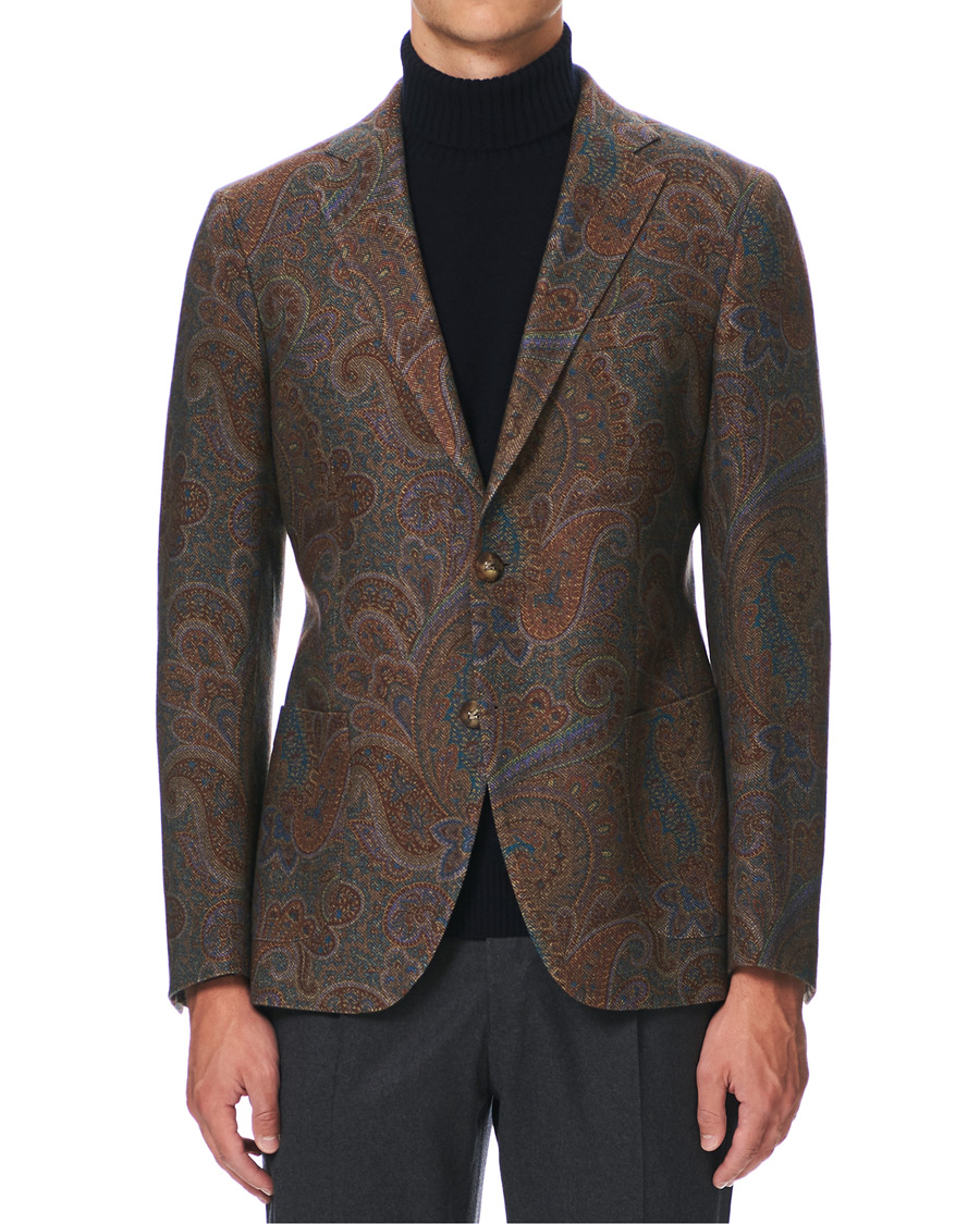 Herre | Dressjakker | Etro | Cashmere Paisley Blazer Brown