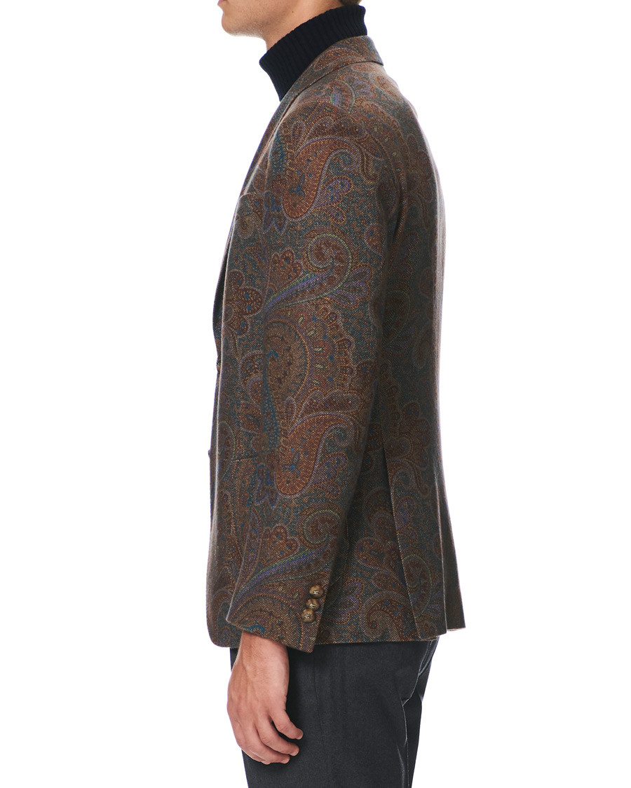 Herre | Dressjakker | Etro | Cashmere Paisley Blazer Brown
