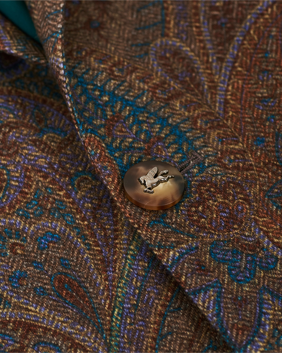 Herre | Dressjakker | Etro | Cashmere Paisley Blazer Brown