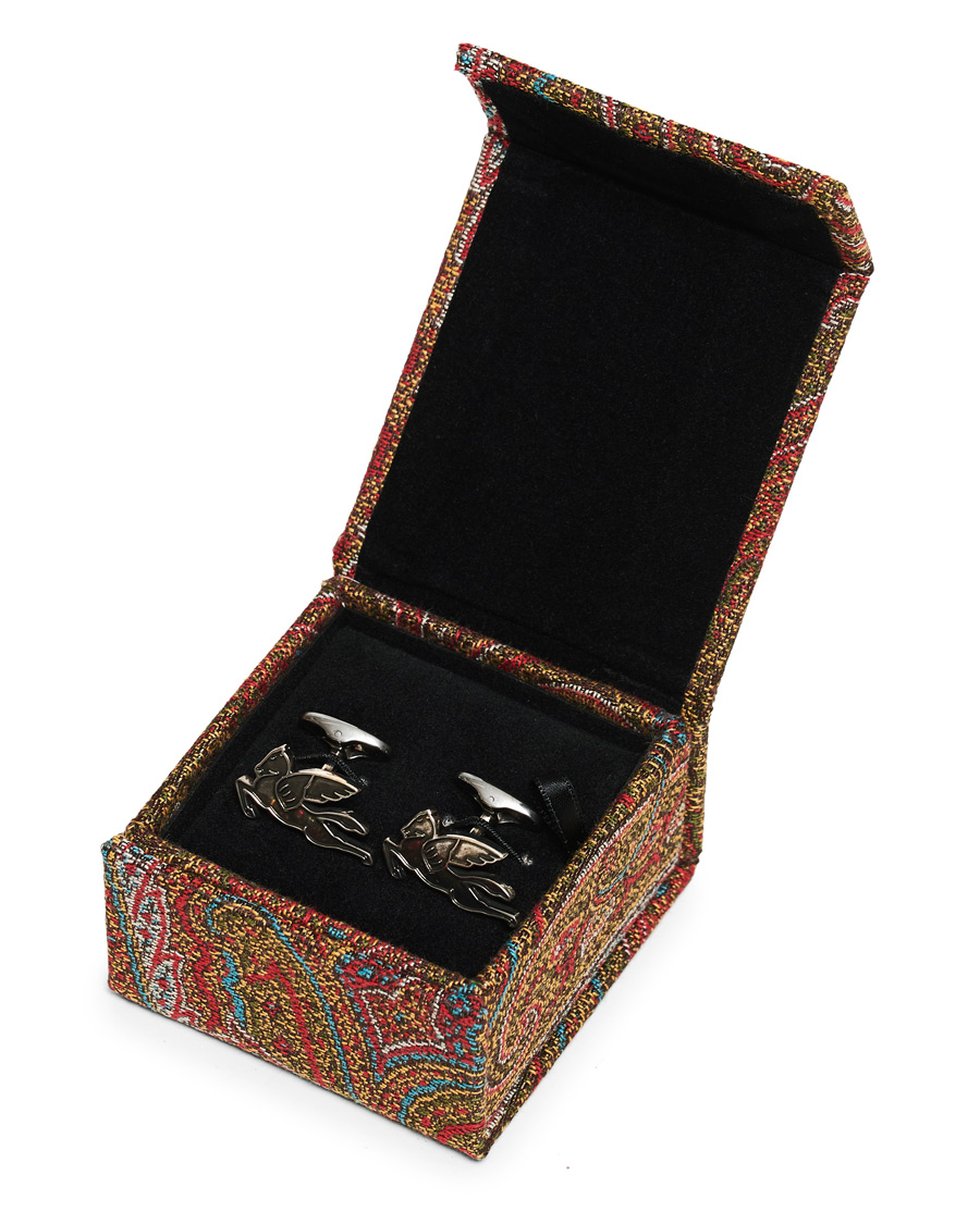 Herre | Etro Pegasus Cuff Links Silver | Etro | Pegasus Cuff Links Silver
