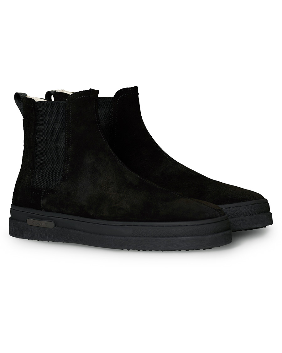 Herre | GANT Cloyd Shearling Chelsea Boot Black Suede | GANT | Cloyd Shearling Chelsea Boot Black Suede
